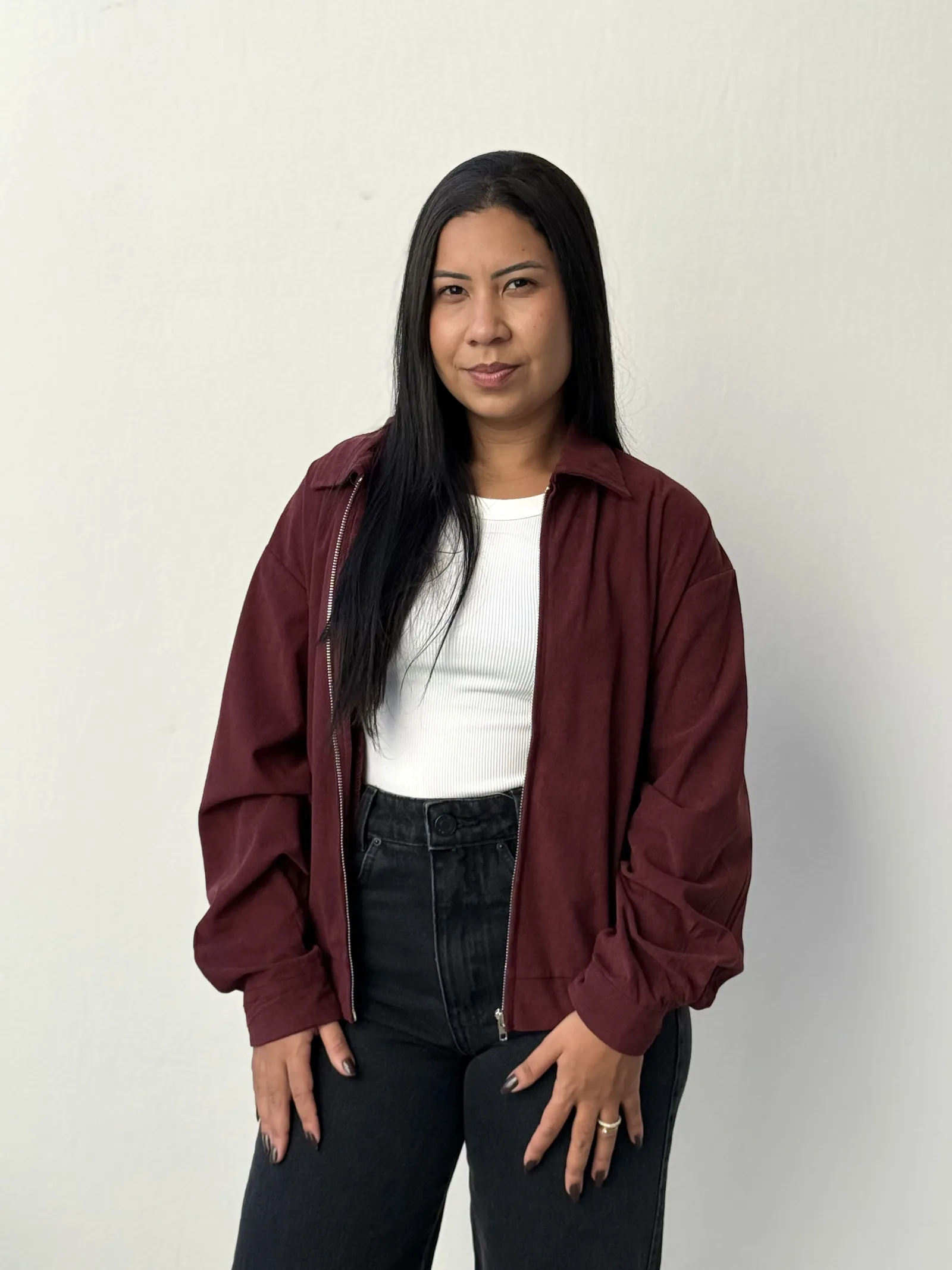 JAQUETA MAYA COTELÊ CHERRY