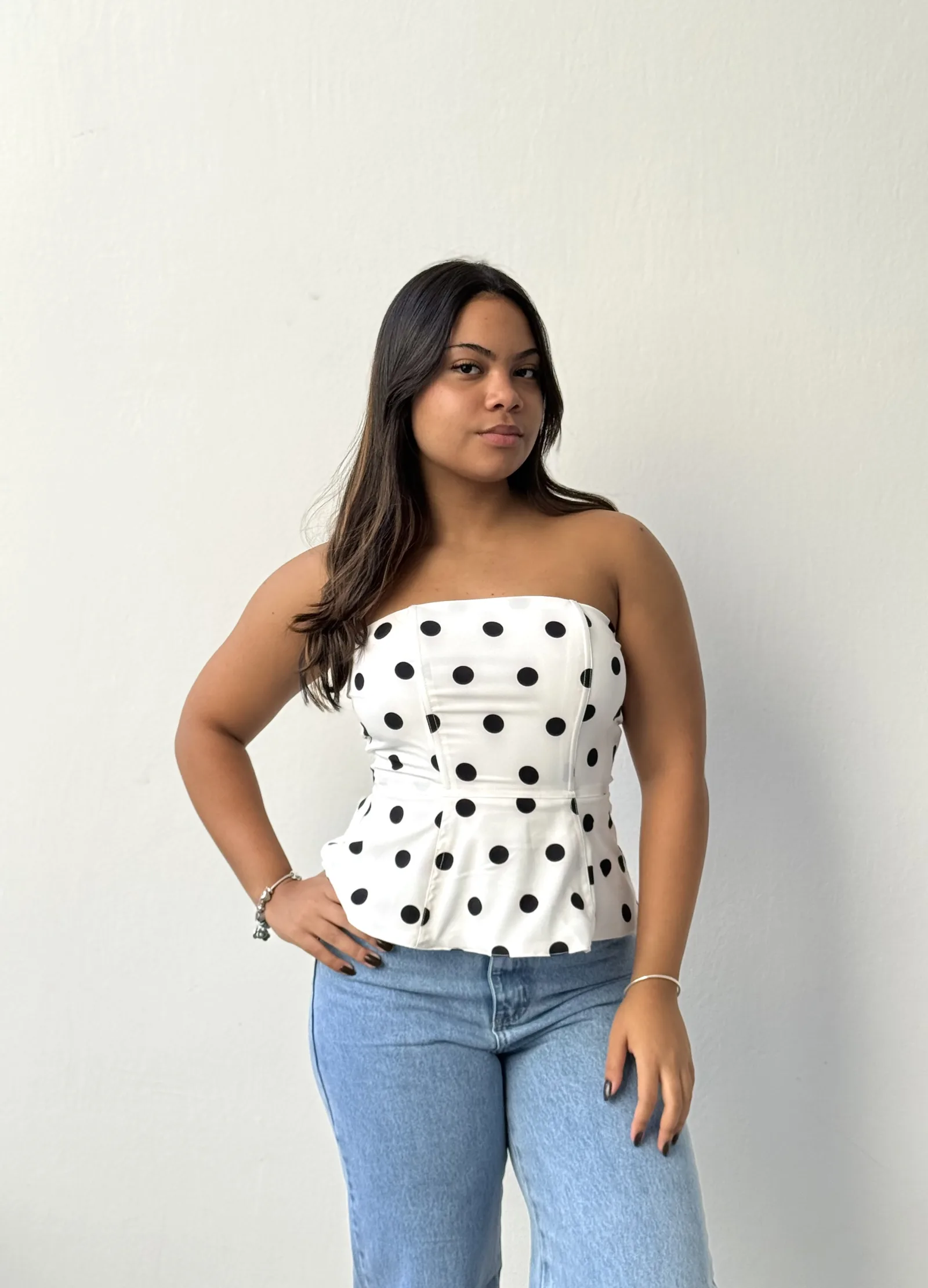 CROPPED REBECCA PEPLUM POÁ