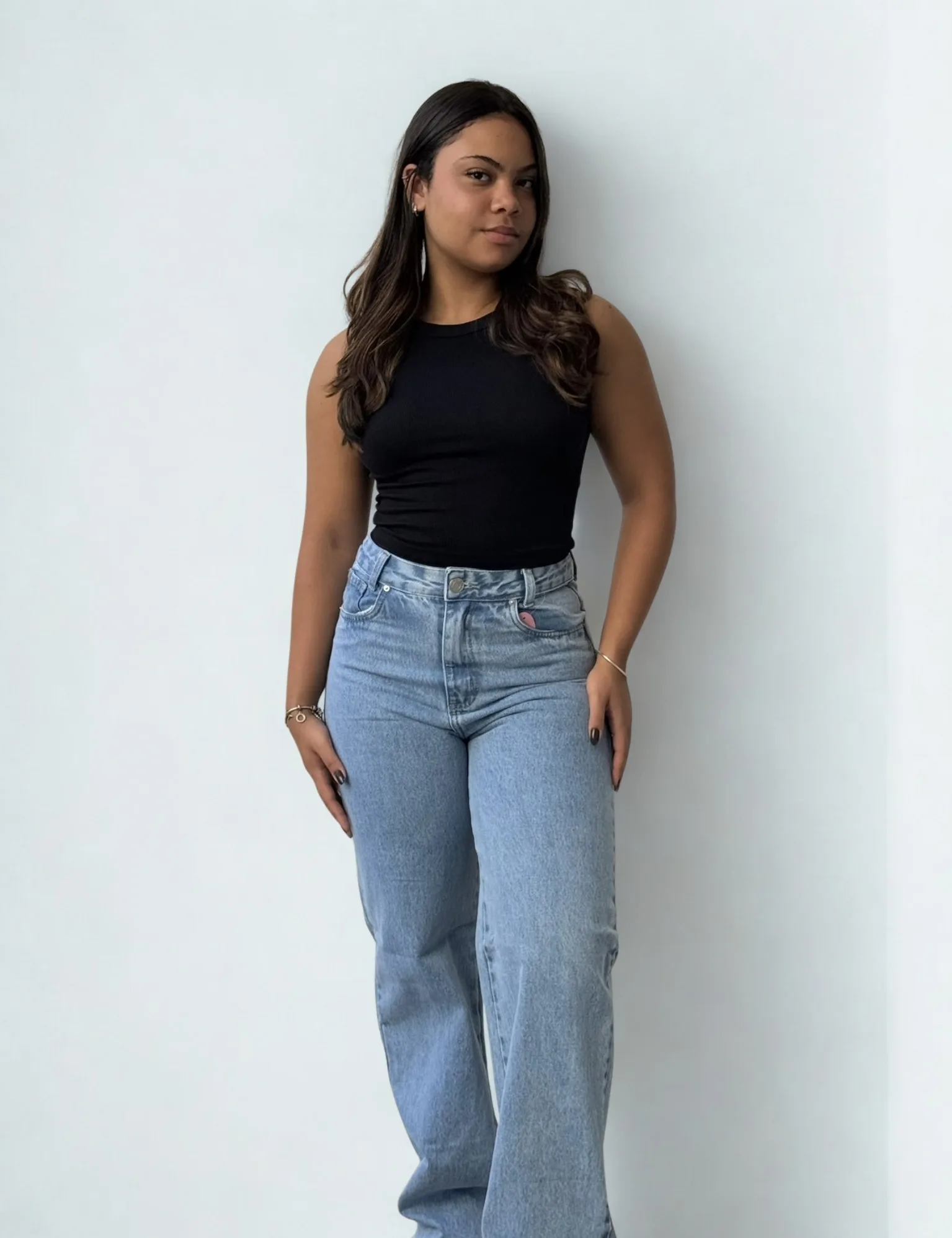 CALÇA LUNA JEANS WIDE LEG